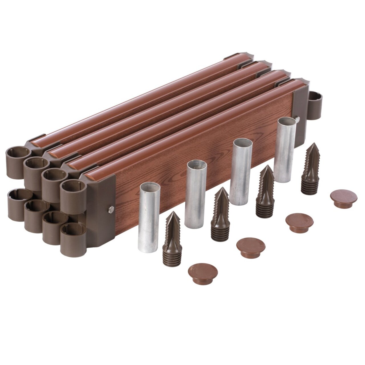 Classic Wood-Look Raised Outdoor Garden Bed Planter Box 24X2x6 48X1.5X6 Durable